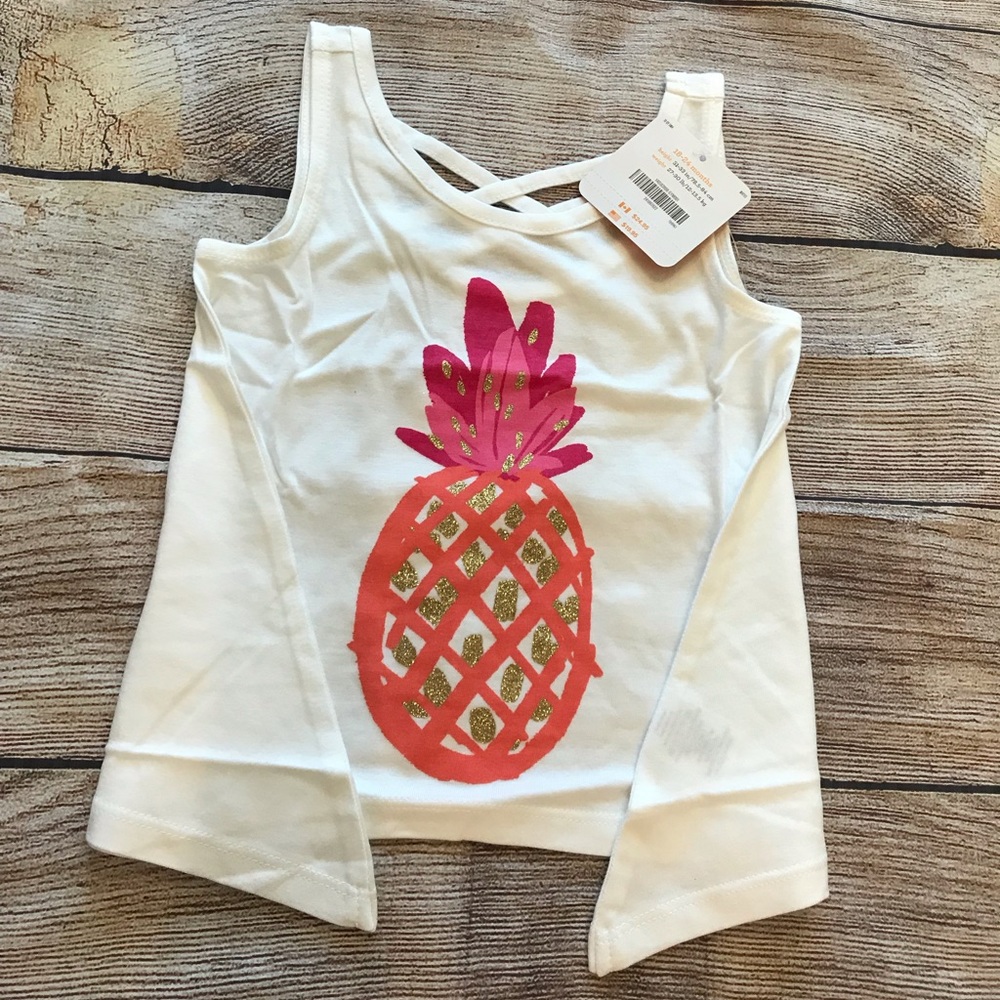 Gymboree 18-24M Toddler Girls Pineapple Tank - Picture 2 of 6